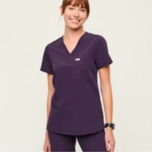 Figs Catarina Scrub Top XXS - Purple Shadow